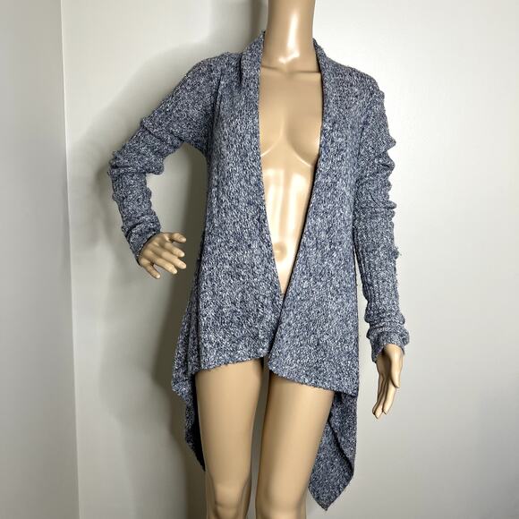 Gilly Hicks Blue Knit Open Front Cardigan Sweater - Picture 8 of 8